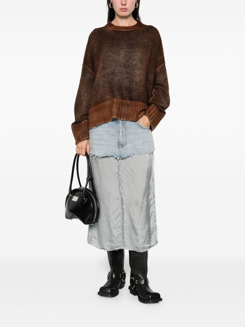 Avant Toi ribbed-cuff crew-neck jumper outlook