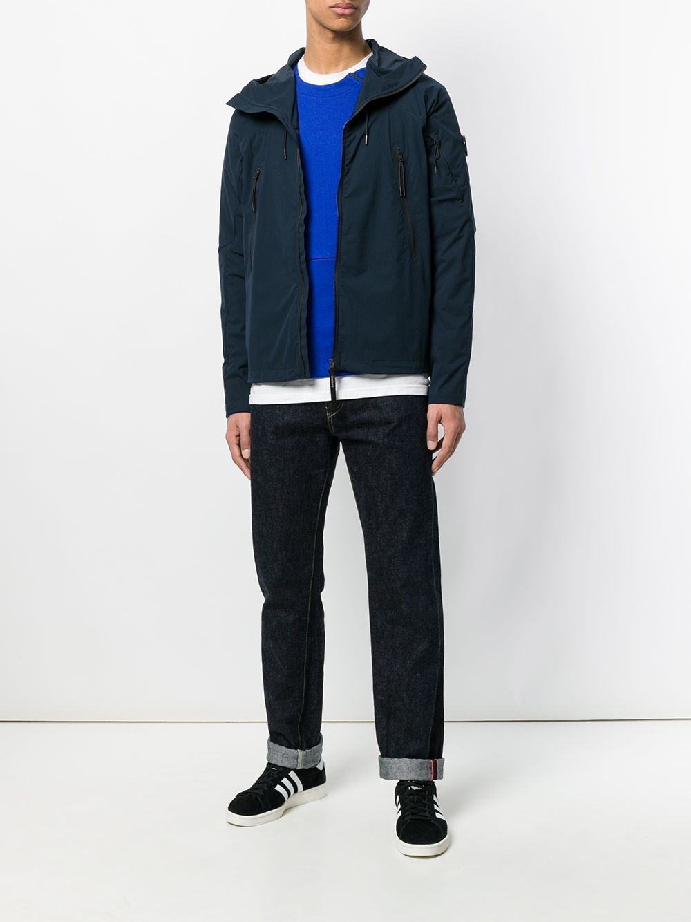 hooded wind breaker jacket - 2