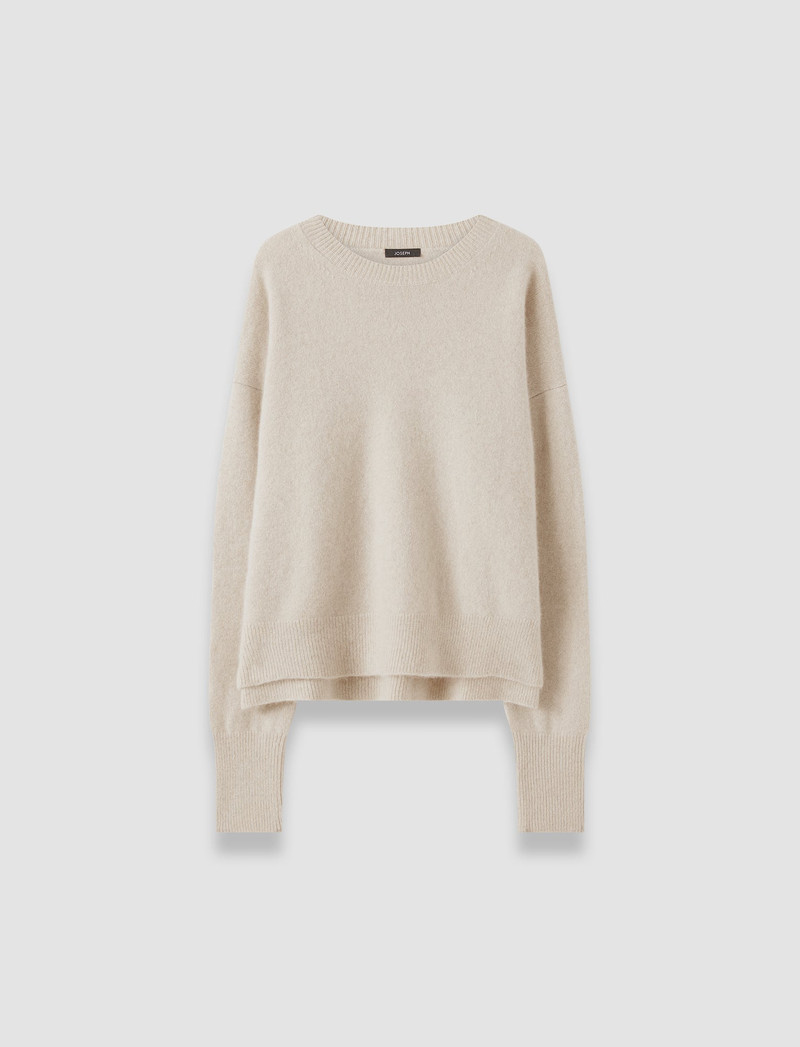 Brushed Cashmere Round Neck Jumper 1