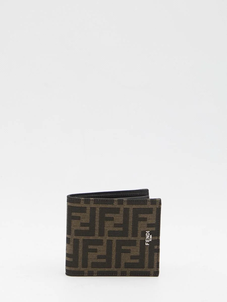 Fendi Ff Jacquard Bi-Fold Wallet - 1