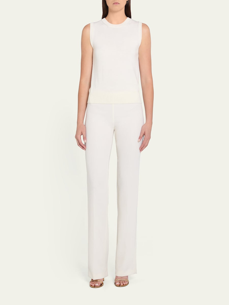 Oscar de la Renta Solid Wool Knit Tank Top outlook