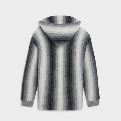 CELINE OVERSIZED BAJA PULLOVER IN STRIPED ALPACA WOOL outlook