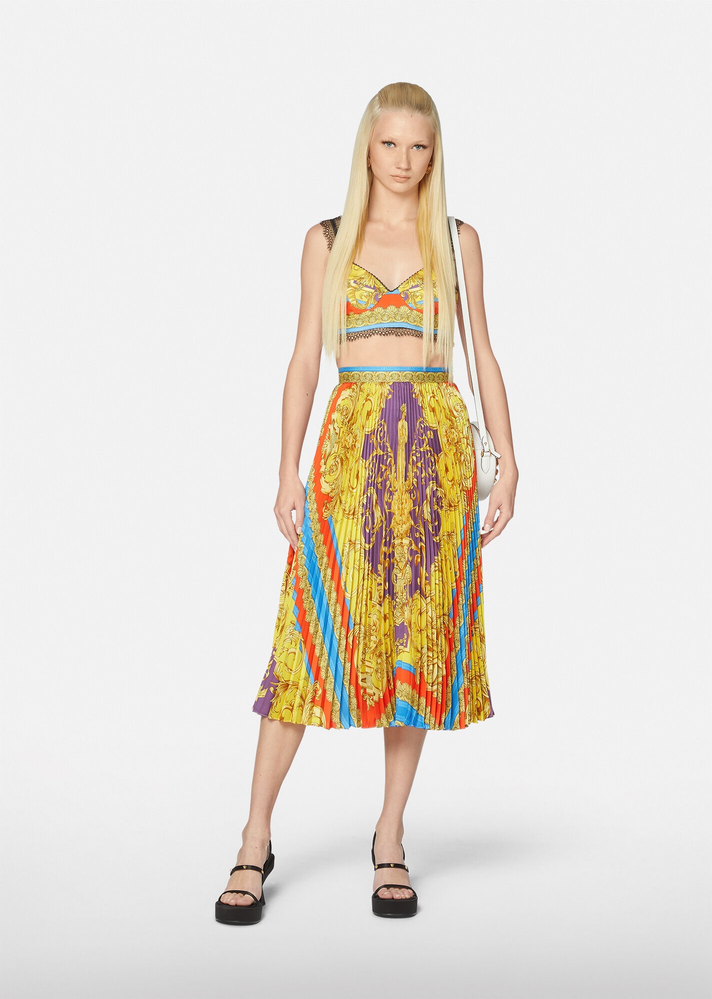 Barocco Goddess Pleated Skirt - 4