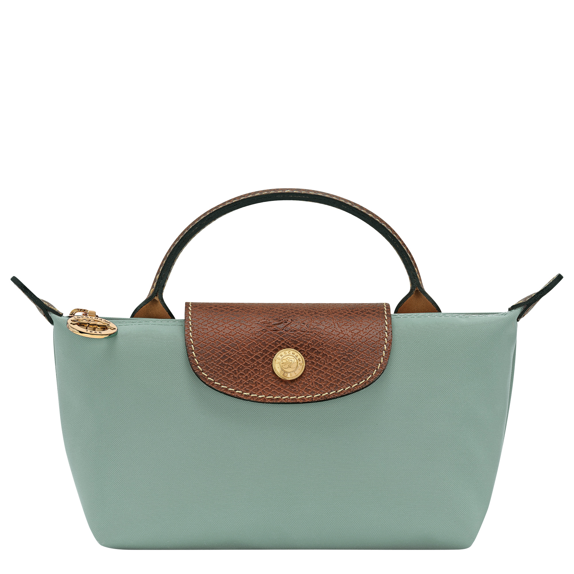 Le Pliage Original Pouch with handle Celadon - Recycled canvas - 1