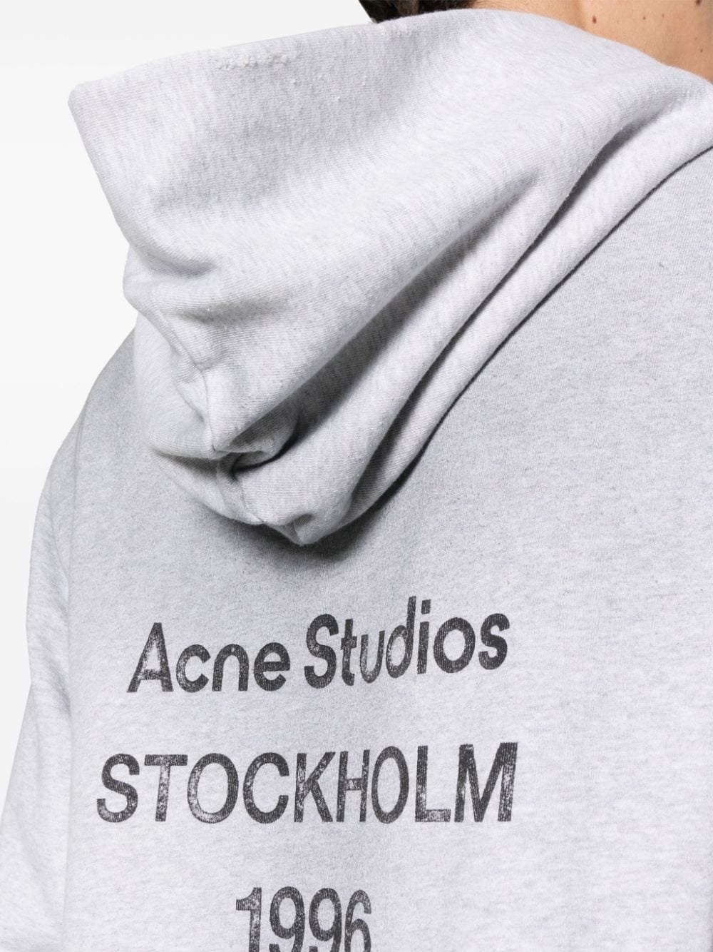 logo-print cotton-blend hoodie - 6