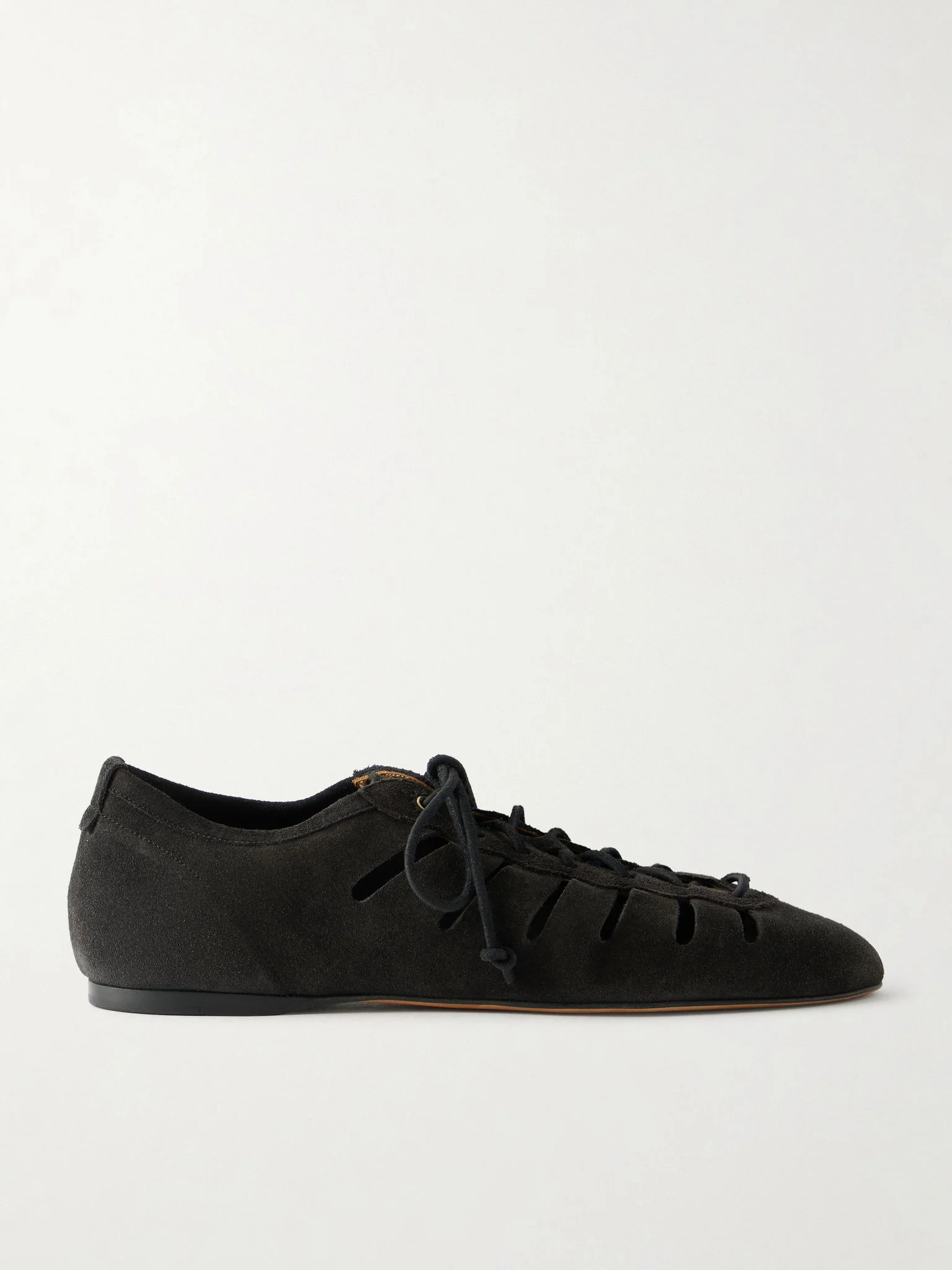 Leyza cutout suede sneakers Black - 1