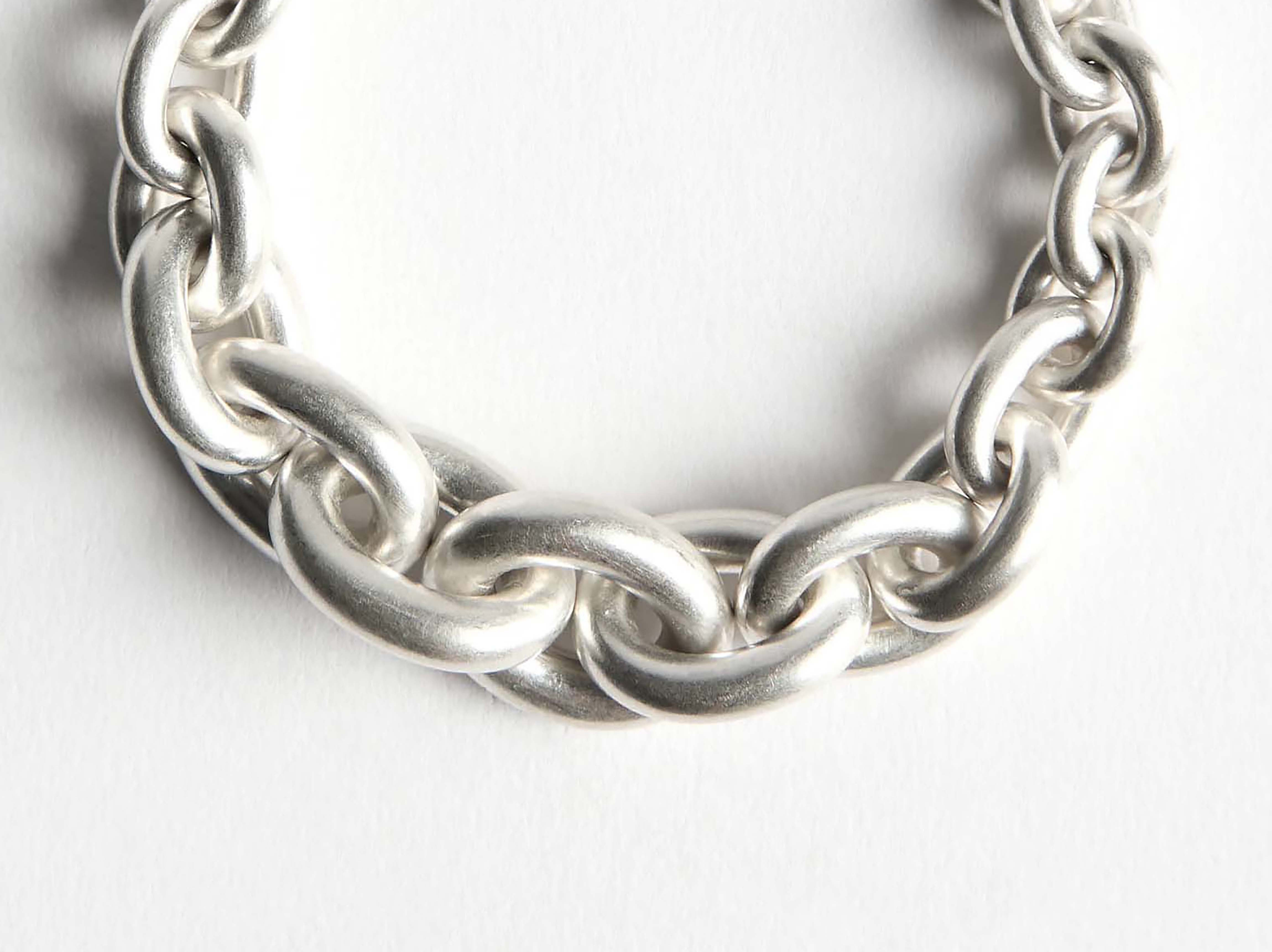 CHAIN-LINK BRACELET IN 18KT WHITE GOLD - 2