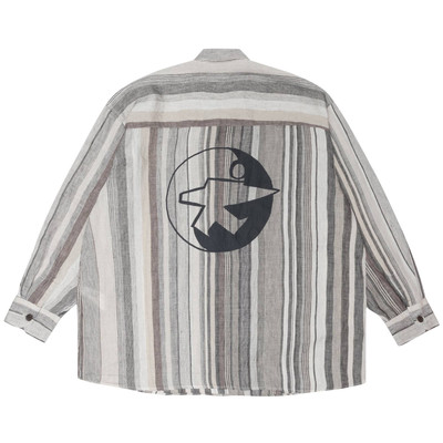Stüssy Stussy x Our Legacy Work Shop Borrowed Shirt 'Raw Linen Stripe' outlook