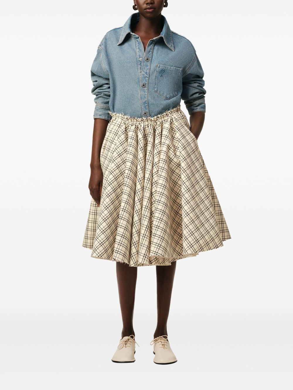 checkered skirt - 2