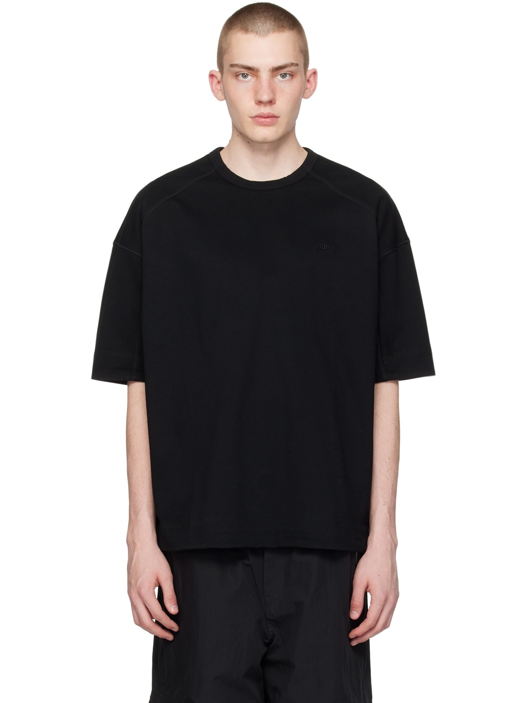 Black Zip Pocket T-Shirt - 1