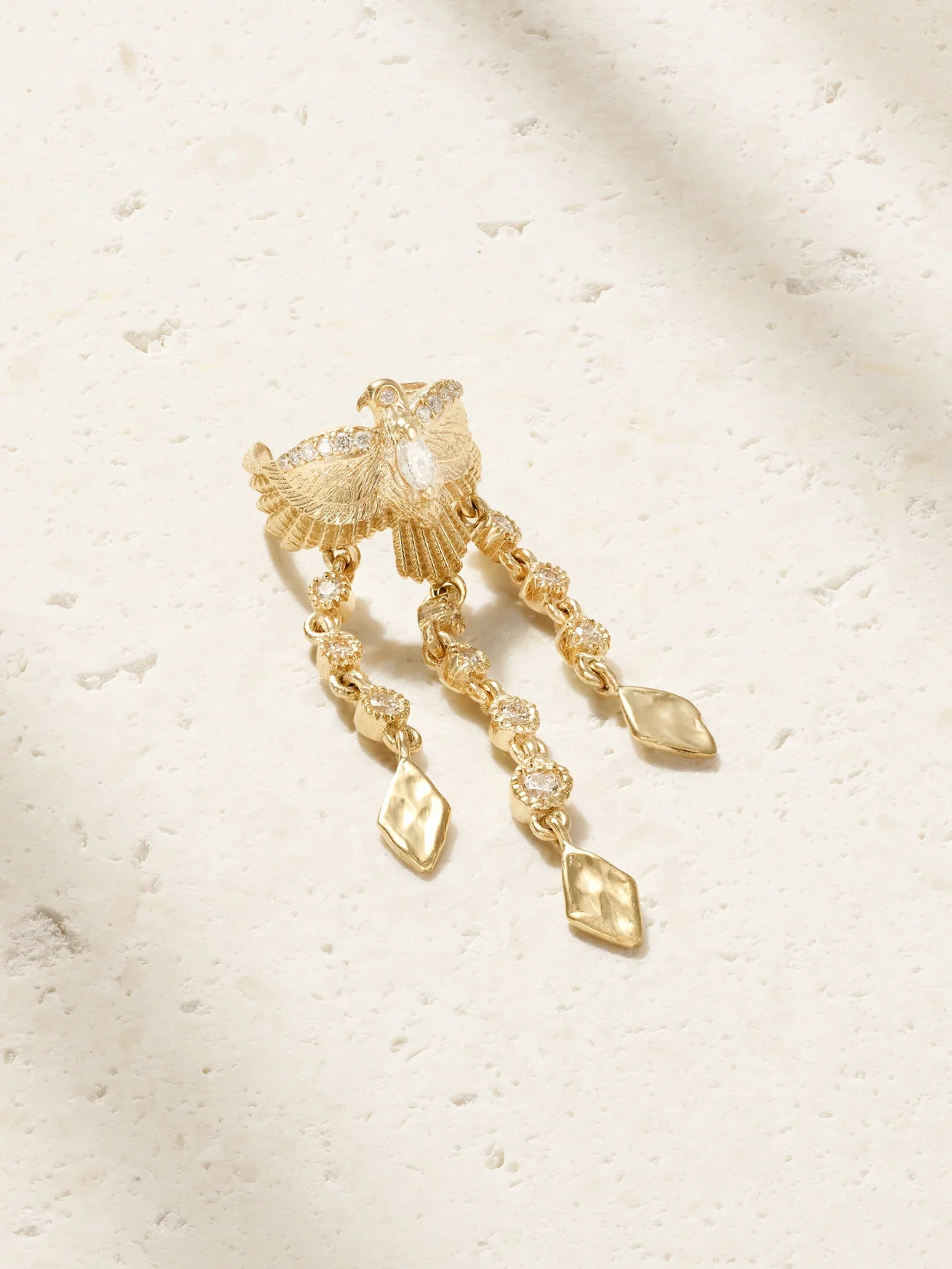 14-karat Gold Diamond Ear Cuff - 1