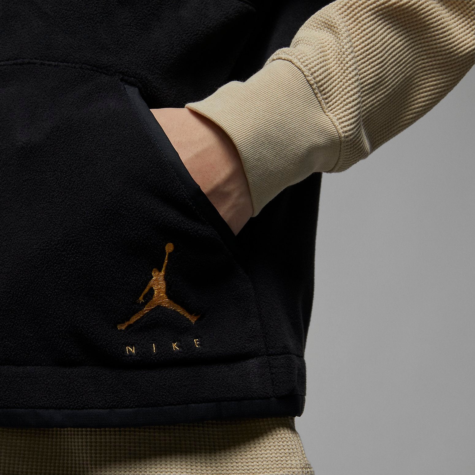 Air Jordan Jumpman Fleece Vest 'Black' DX6598-010 - 3