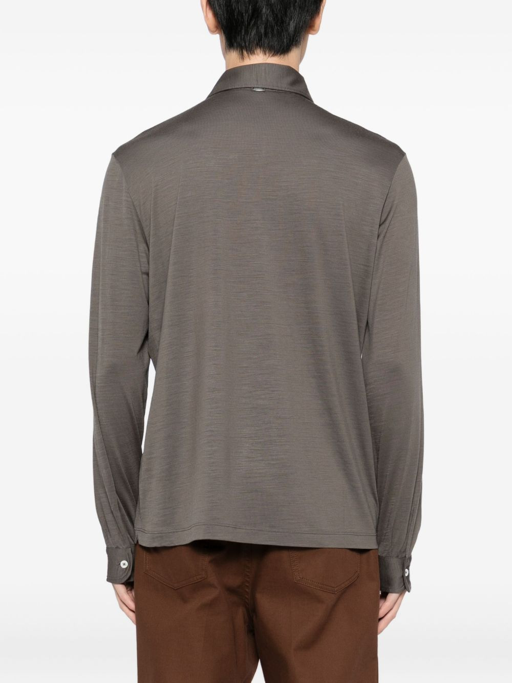 long-sleeve polo shirt - 3