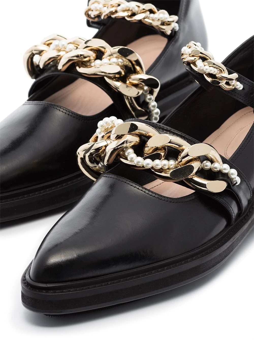 chain-detail chunky pumps - 2