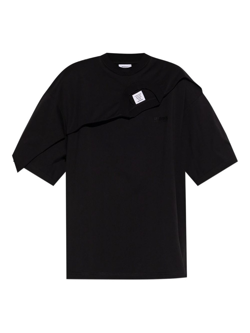 layered-panel T-shirt 1