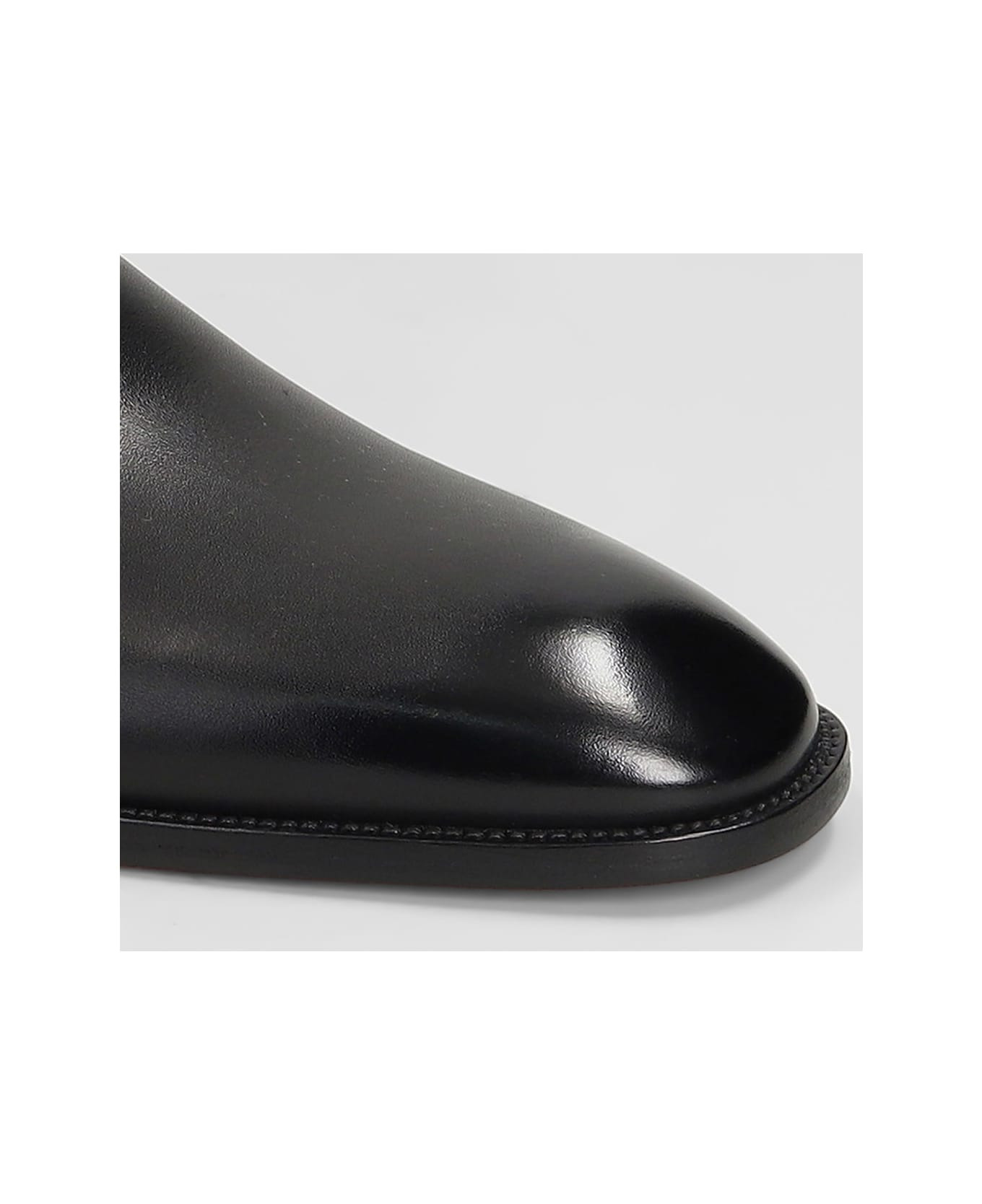 Danny Flex Loafers In Black Leather - 5