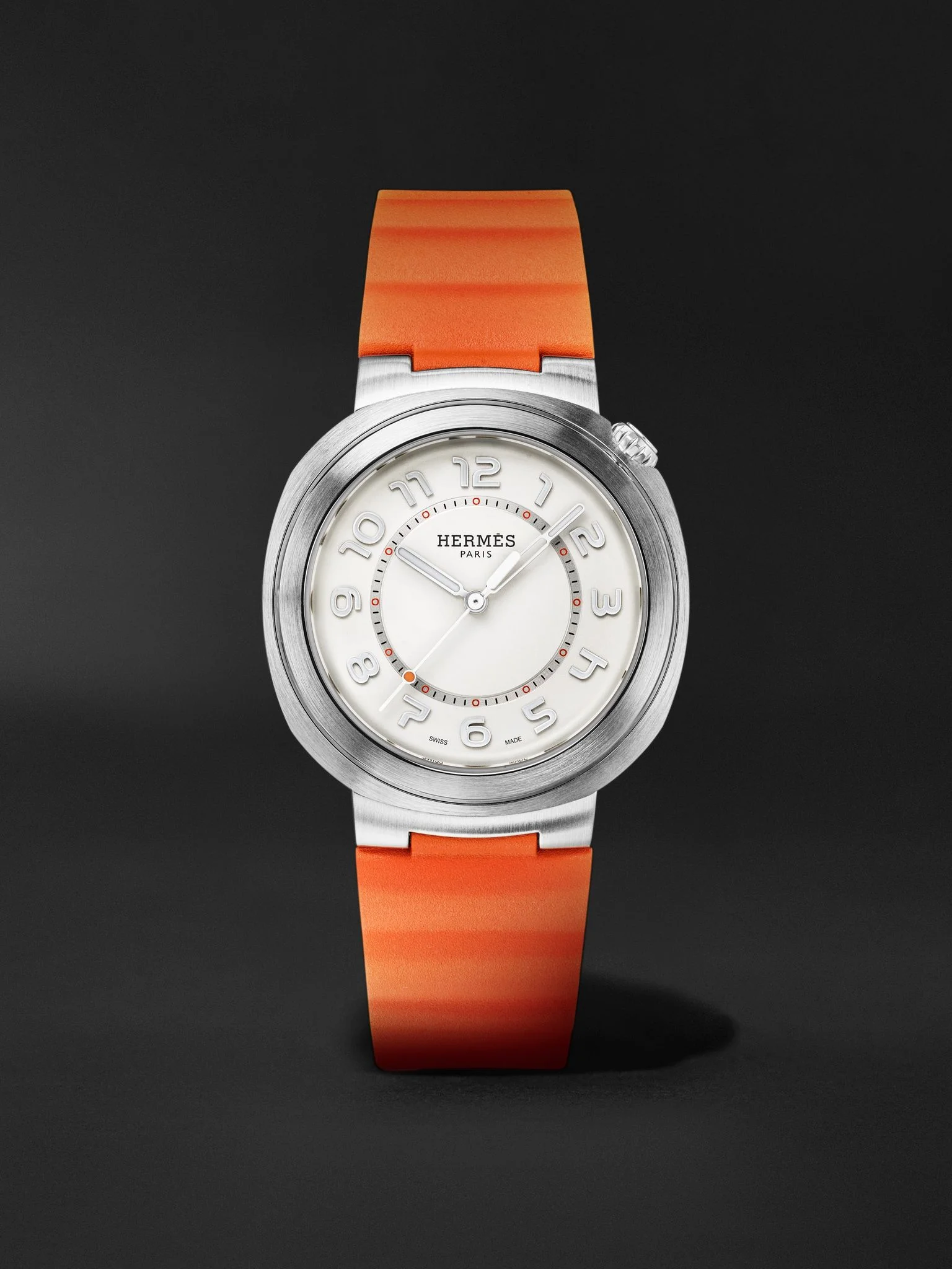 Cut Automatic 36mm Stainless Steel and Rubber Watch, Ref. No. 403195WW00 Silver - 1