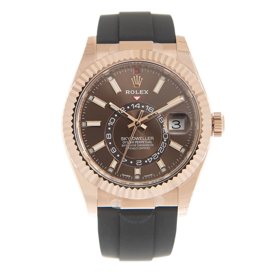 Rolex Sky-Dweller Automatic Chronometer 18kt Rose Gold Chocolate Dial Men's Watch 326235CHSR - 3