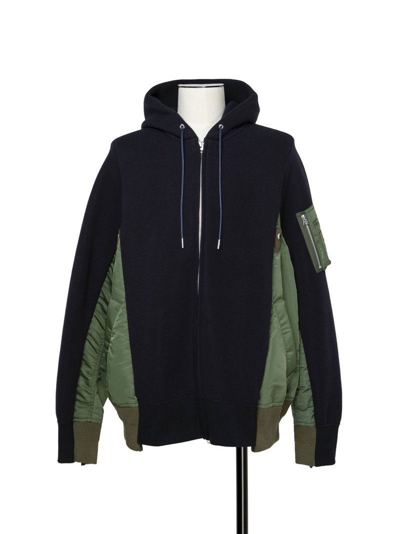 스폰지 땀 x 나일론 능직 Hoodie - 1