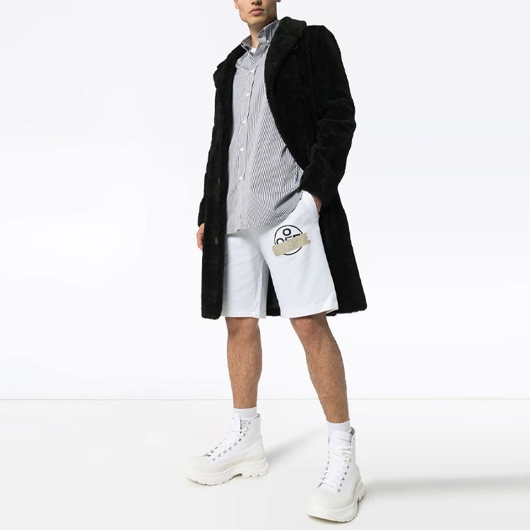 Off-White Logo Printing Sports Shorts White OMCI006R20E300020148 - 2