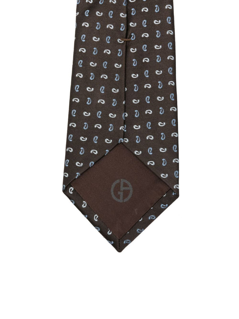 GIORGIO ARMANI paisley-print silk tie outlook