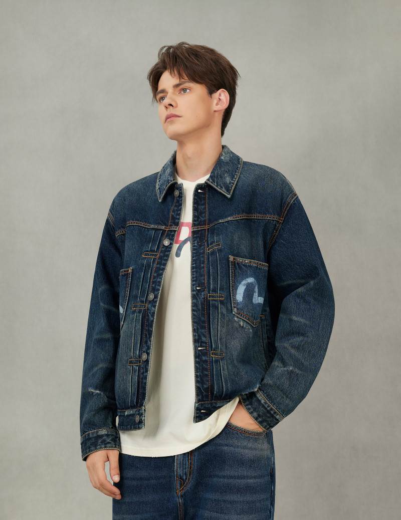 EVISU X GDC Washed Relax Fit Denim Jacket 7