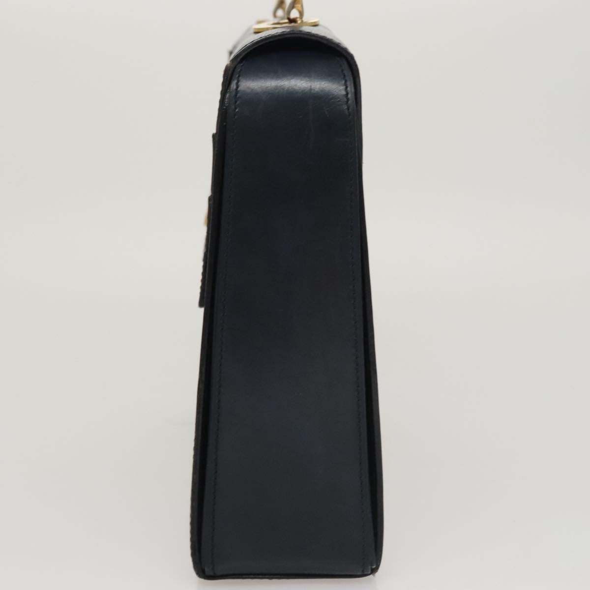 CELINE Hand Bag Leather Navy Red Yellow - 3