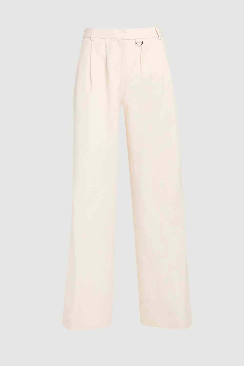 Tencel Blend Tailored Wide Leg Trouser - 1