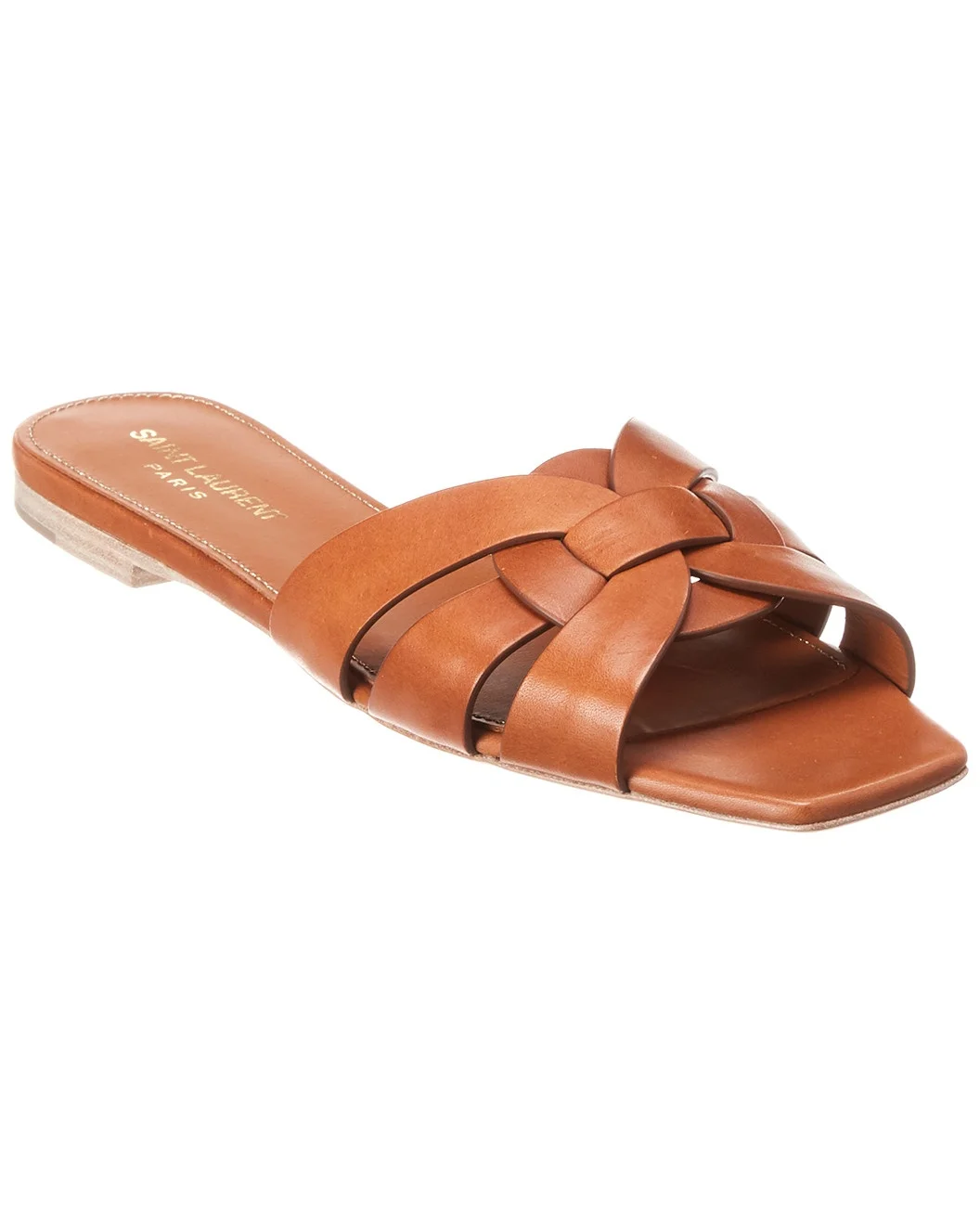 Saint Laurent Tribute Leather Sandal - 1