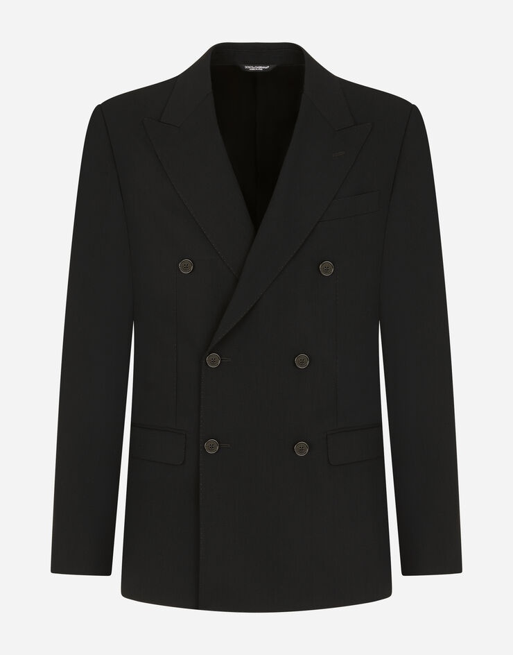 Double-breasted virgin wool Taormina jacket - 3