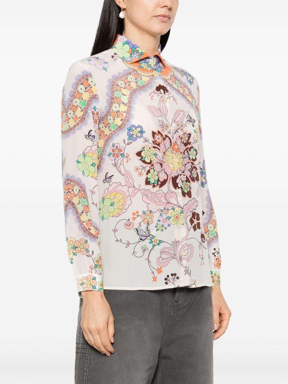 floral-print shirt - 3