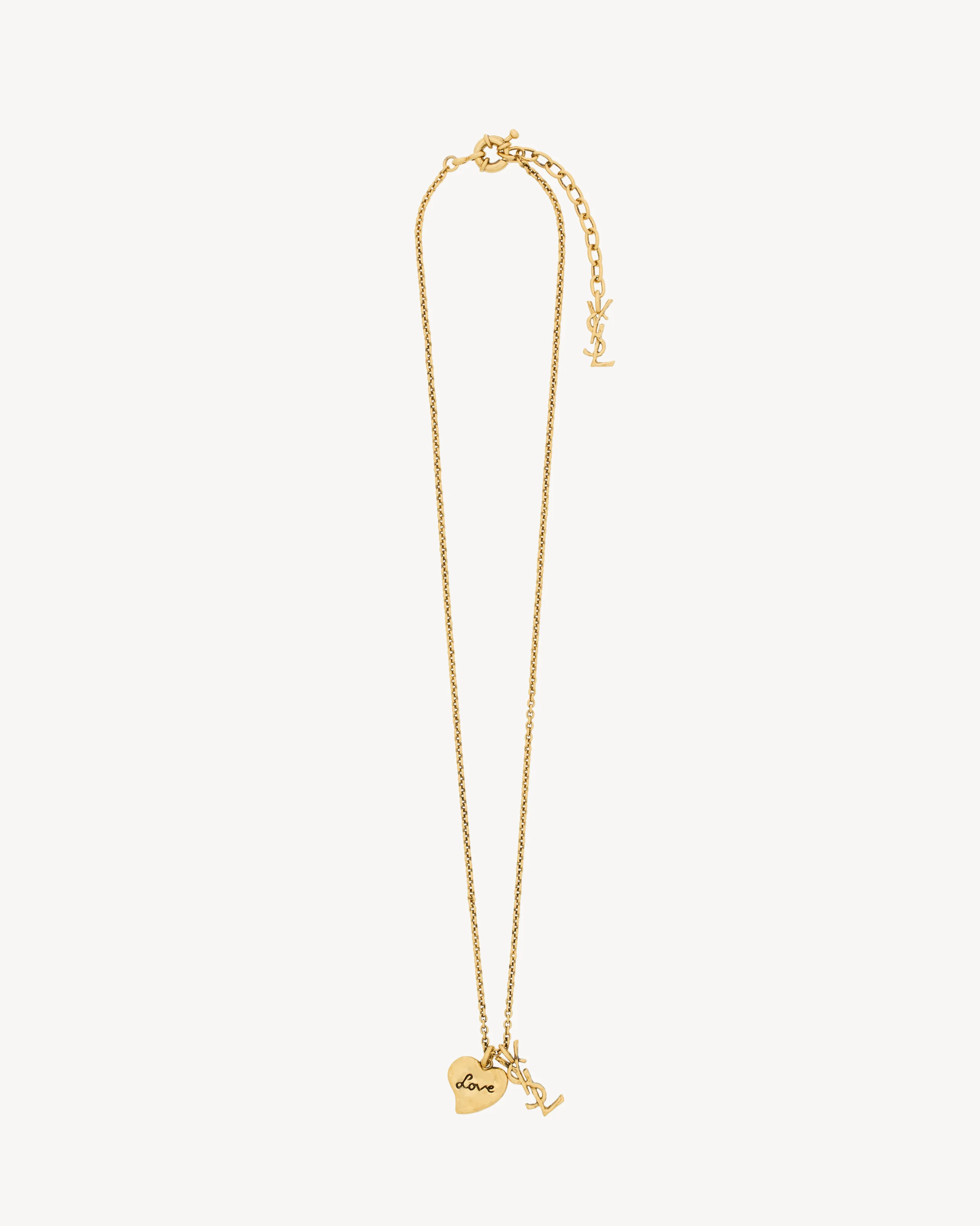 CASSANDRE HEART NECKLACE IN BRASS - 1