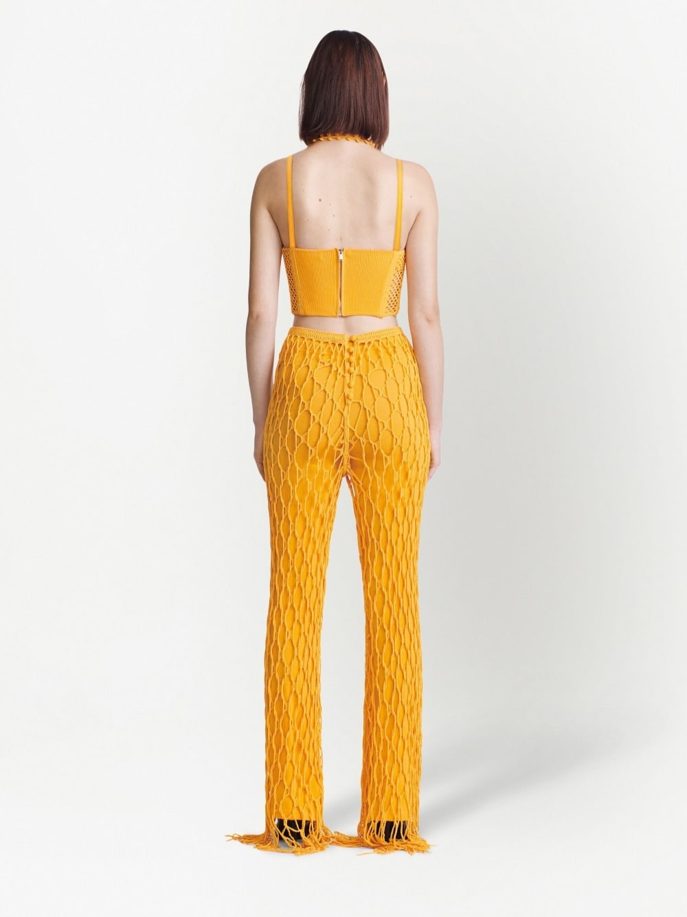 crochet corset-bodice layered top - 4