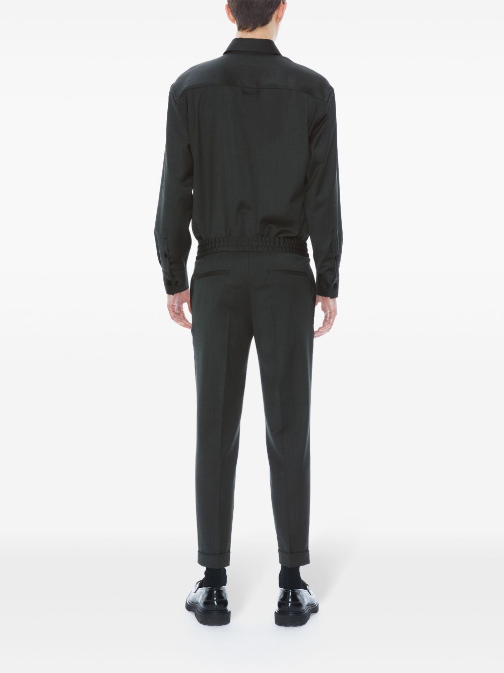 Terry cropped tapered trousers - 3