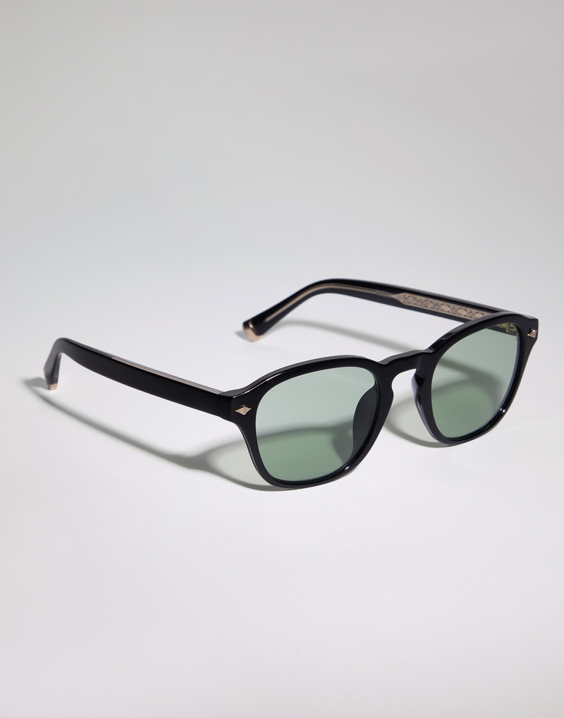Brunello Cucinelli Intarsia Rays acetate sunglasses outlook