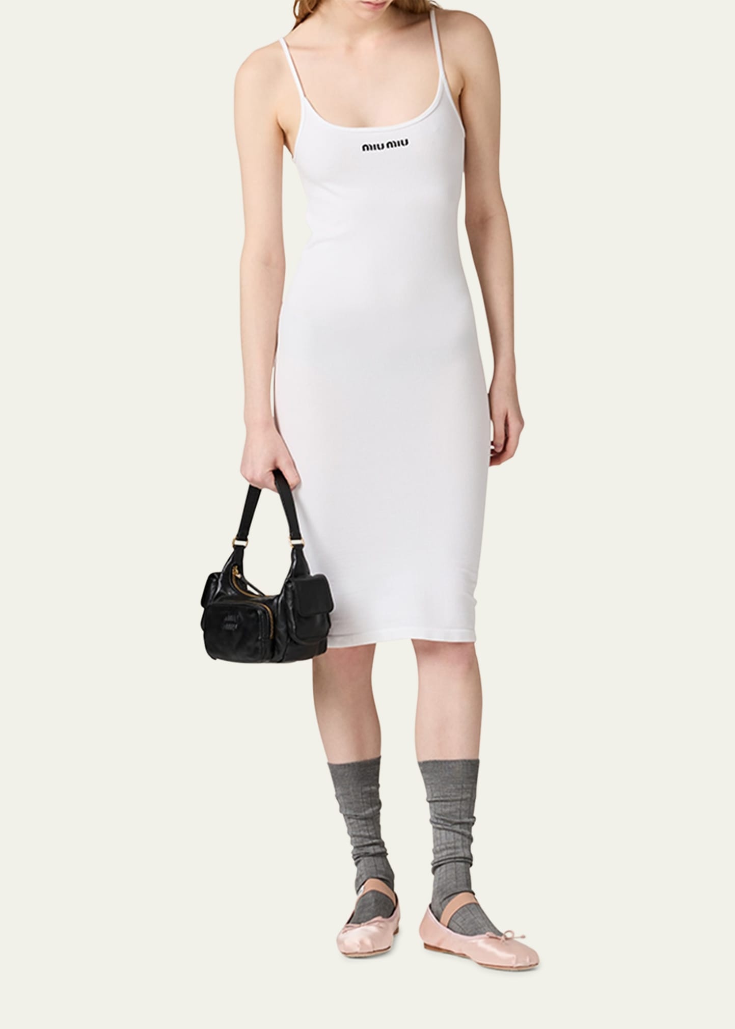 Scoop-Neck Midi Tank Dress - 2