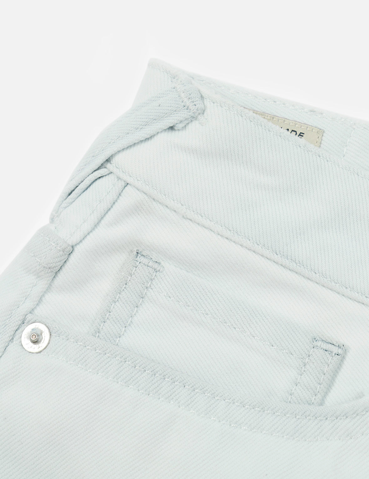 SEAGULL EMBROIDERY BLEACH TIE-DYE DENIM SHORTS - 7