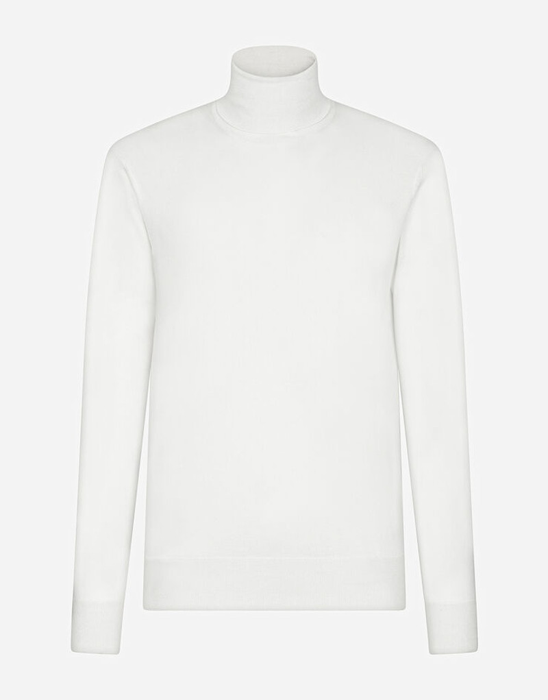 Cashmere and silk turtle-neck sweater - 1