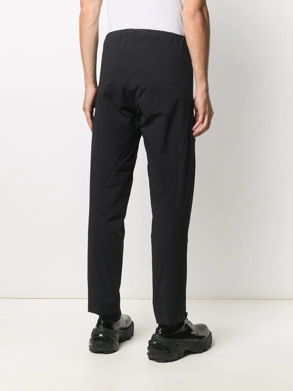 panelled straight-leg trousers - 4