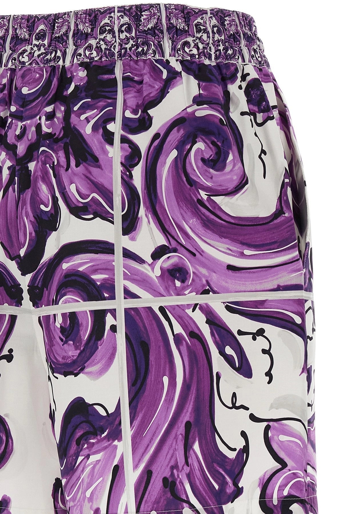Dolce & Gabbana Women 'Maiolica' Print Cotton Shorts - 5