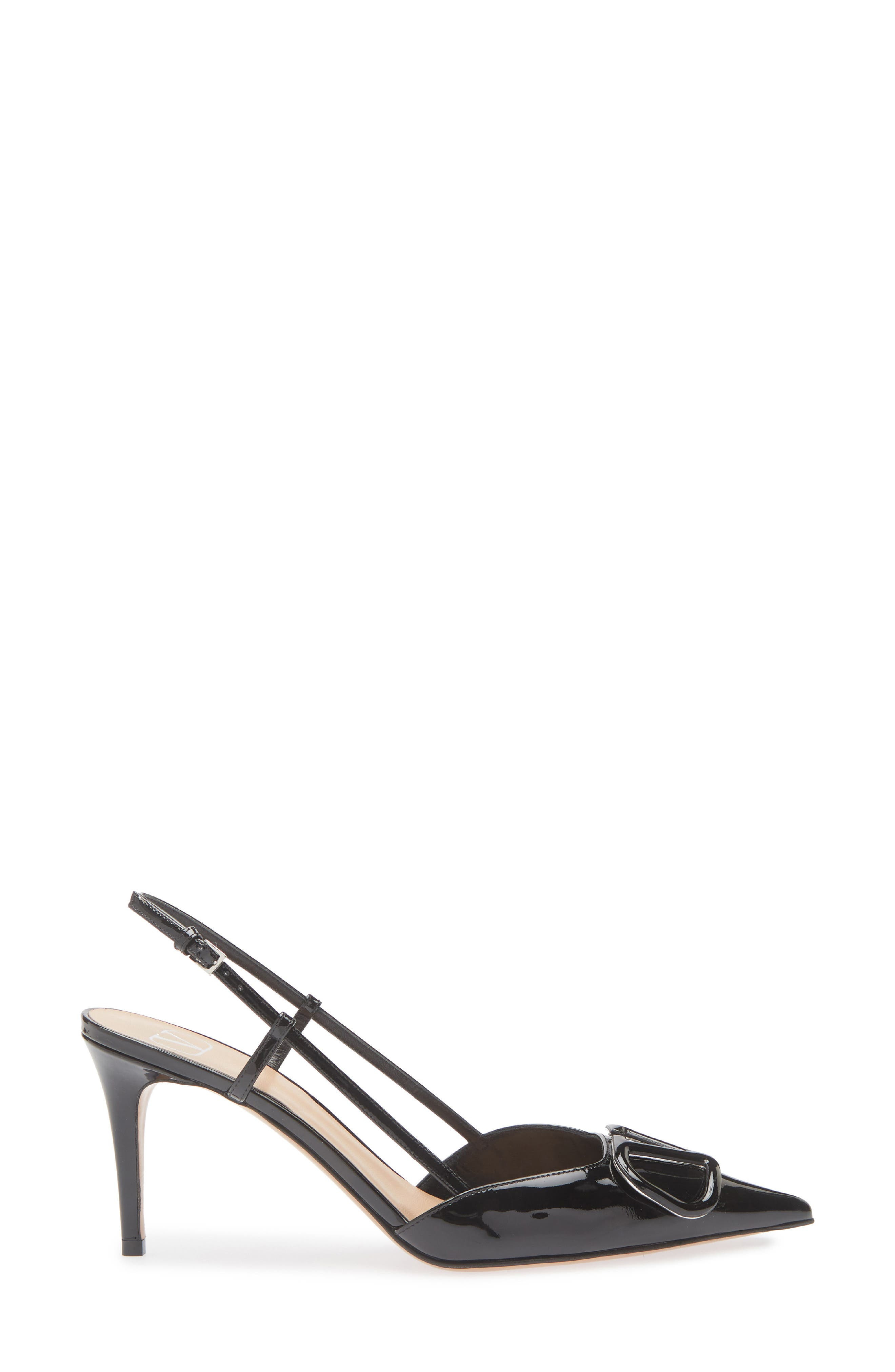 Valentino VLOGO Pointed Toe Slingback Pump in Nero at Nordstrom - 3