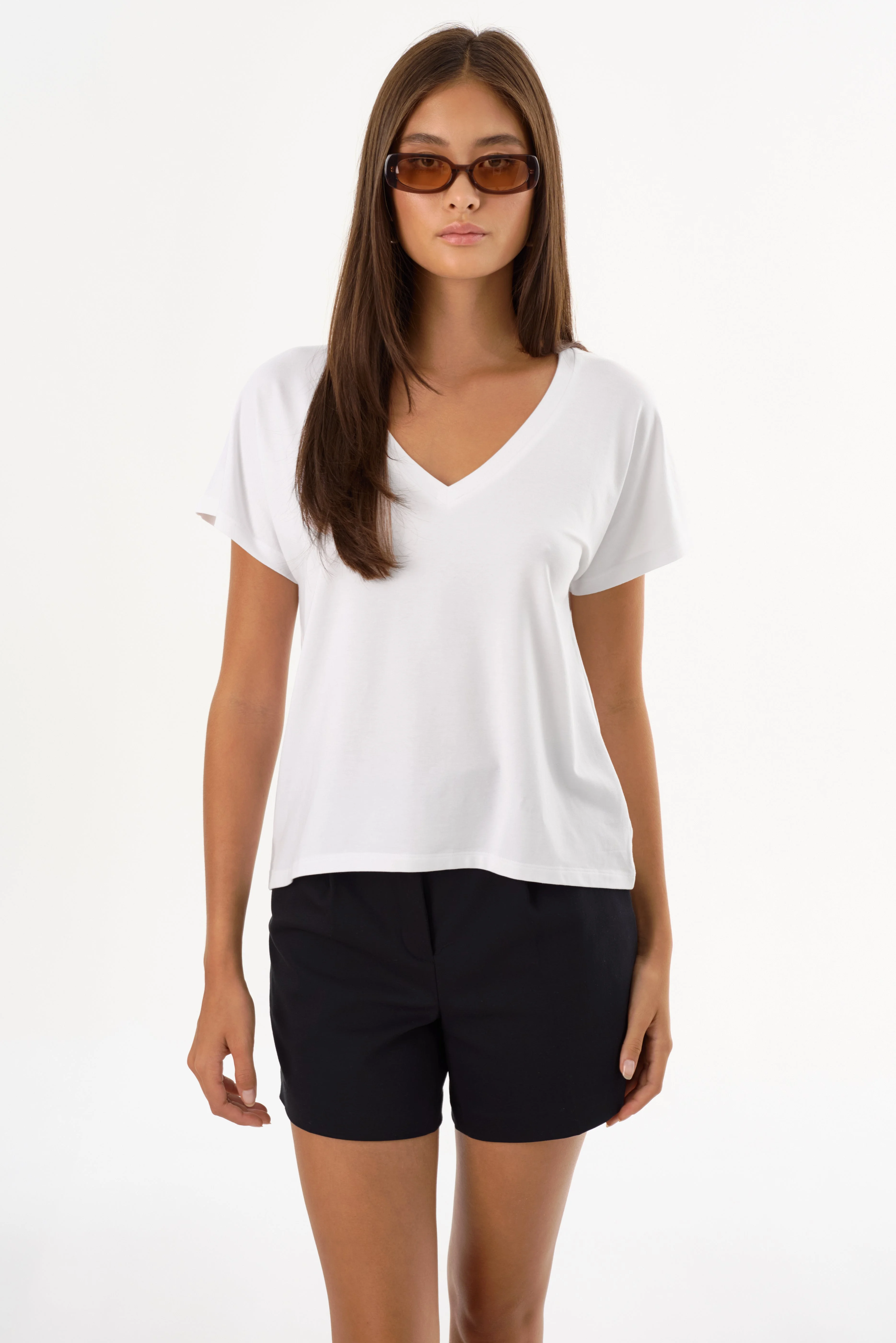 NEREA | Jersey V Neck Tee - 1