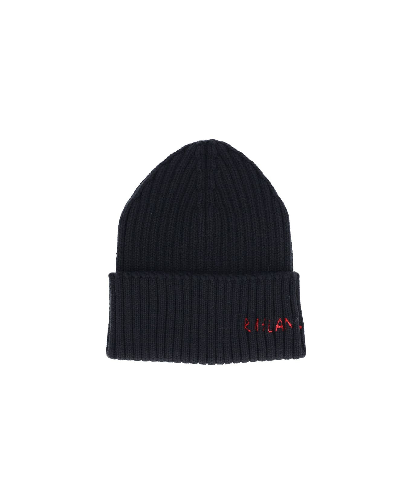 Logo Wool Blend Beanie - 1