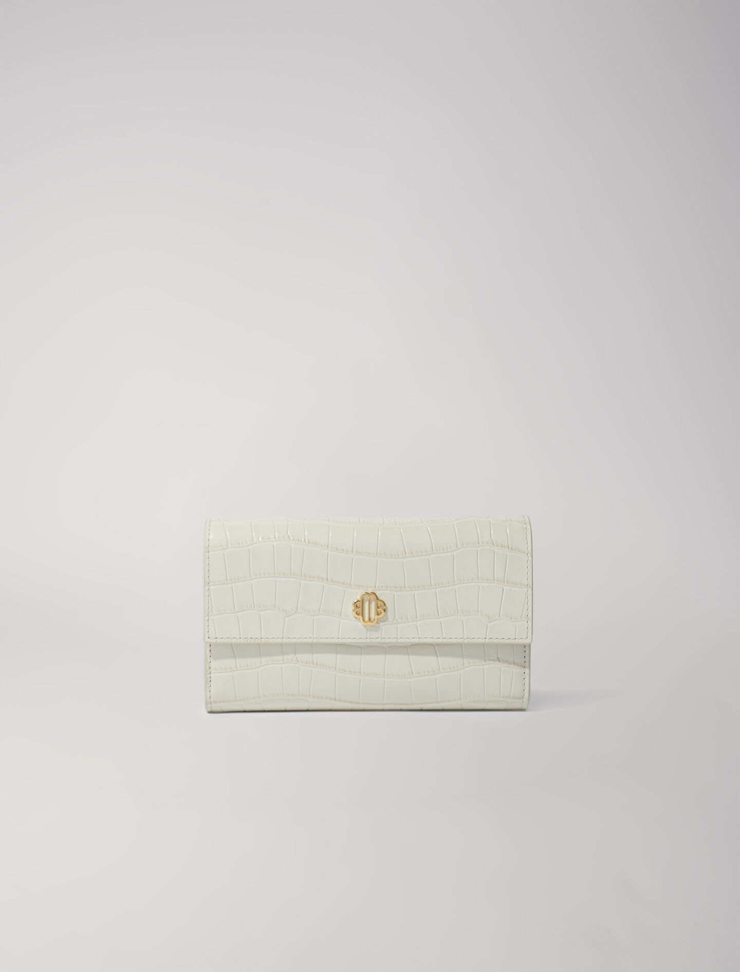 Croc-effect embossed leather bag - 6