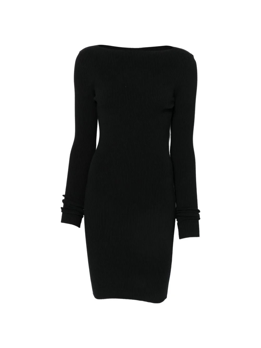 cut-out ribbed mini dress - 1