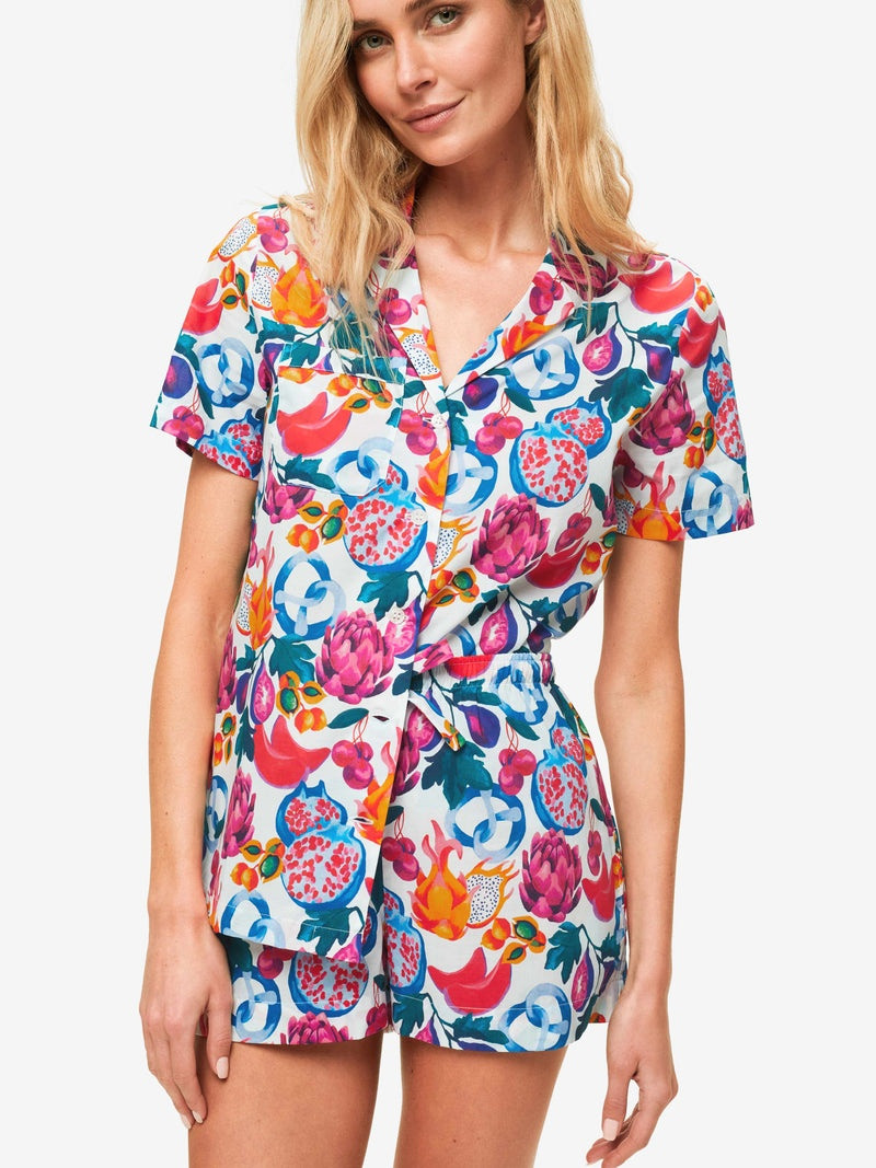 Women's Short Pyjamas Ledbury 50 Cotton Batiste White 5