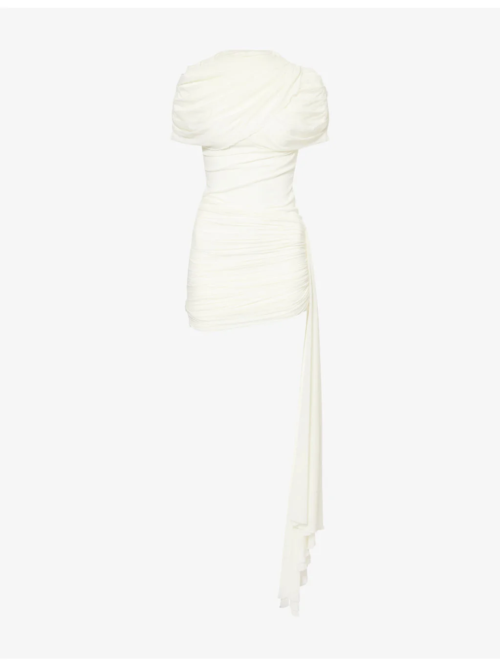 The Hazel Draped Stretch-Jersey Mini Dress - 1