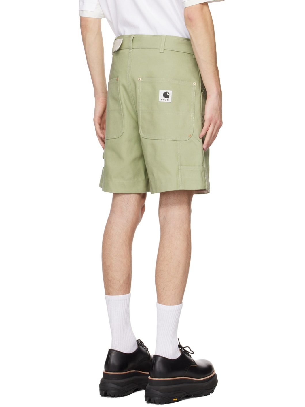 Green Carhartt Work In Progress Edition Shorts - 3