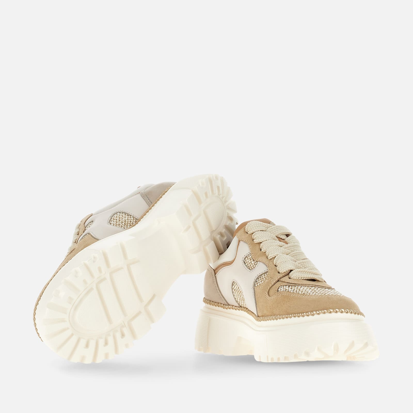 Lace-ups Hogan H619 Beige - 5