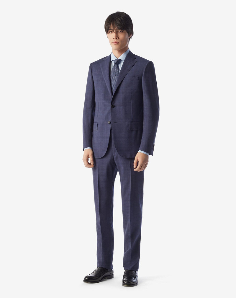 CORNELIANI Blue tropical wool suit outlook